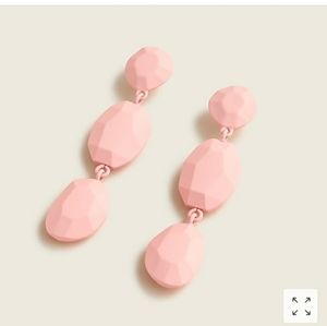 J crew matte triple drop stones earrings